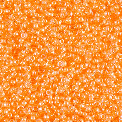 Miyuki Japanese Seed Bead 11/0 Luminous Neon Lined Creamscicle - 250GM