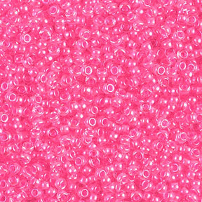 Miyuki Japanese Seed Bead 11/0 Luminous Neon Lined Cotton Candy - 250GM