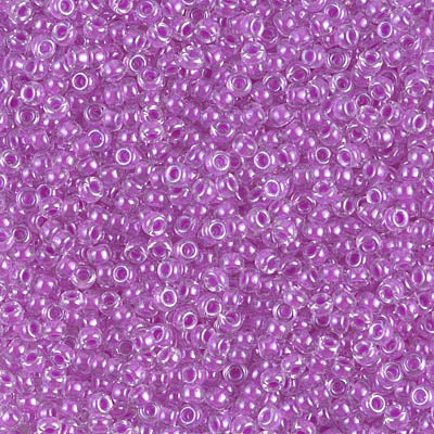 Miyuki Japanese Seed Bead 11/0 Luminous Neon Lined  Plum Crazy - 250GM