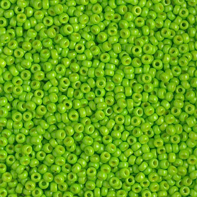 11SM4471: Miyuki Japanese Seed Bead 11/0 Bright Lime Opaque Duracoat - 250GM