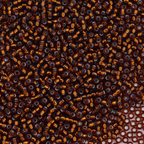 11SM456R: 11-0005R Miyuki Seed Bead 11/0 Dk Topaz Silver Lined - 25GM