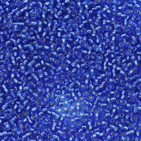11SM474R: 11-0019R Miyuki Seed Bead 11/0 Sapphire Silver Lined - 25GM
