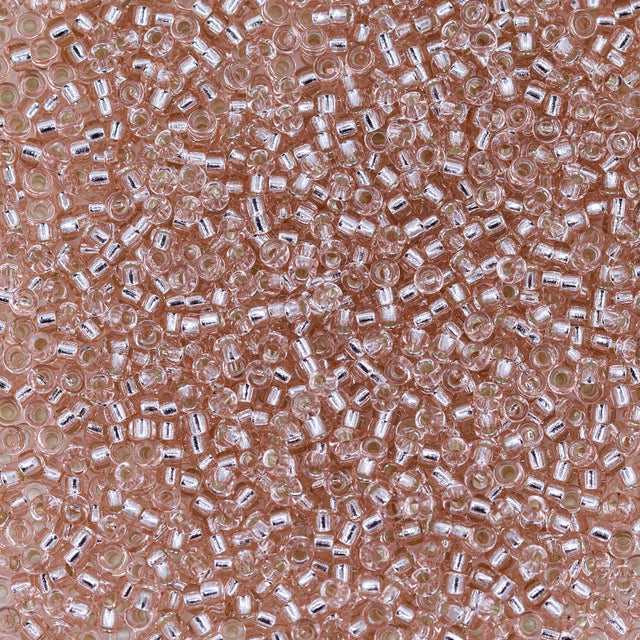 11SM491R: 11-0023R Miyuki Seed Bead 11/0 Pink Mist Silver Lined - 25GM
