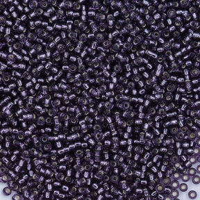 11SM498R: 11-0024R Miyuki Seed Bead 11/0 Amethyst Silver Lined - 25GM