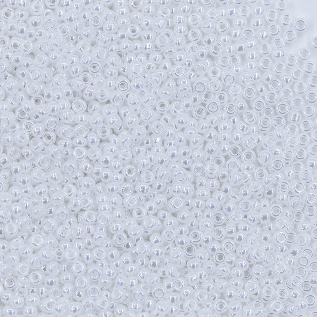 11SM612R: 11-0528R Miyuki Seed Bead 11/0 White Pearl Ceylon - 25GM