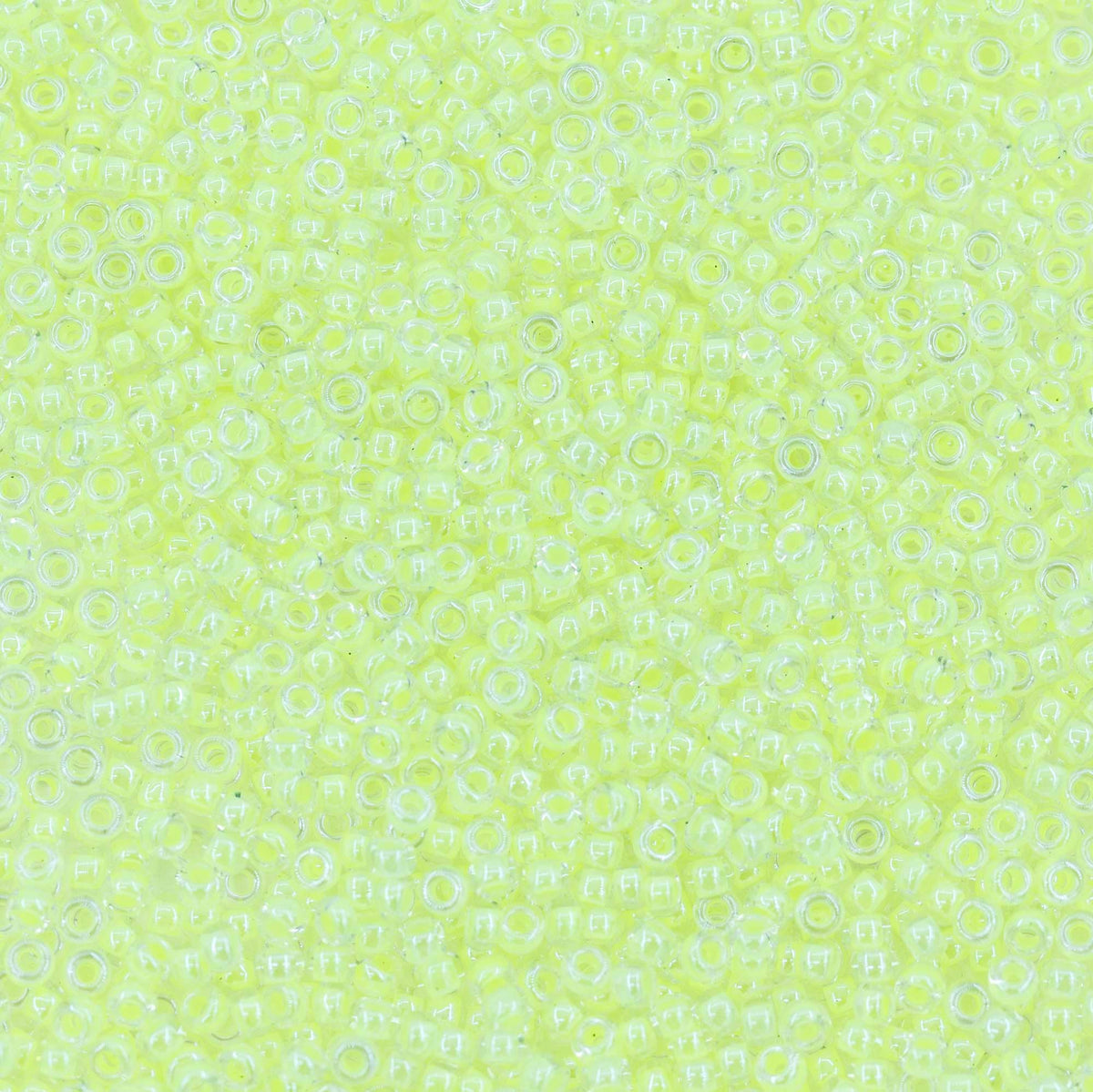 11SM722-LMR: 11-1119R Miyuki Seed Bead 11/0 Luminous Neon Lined Limeaide - 25GM