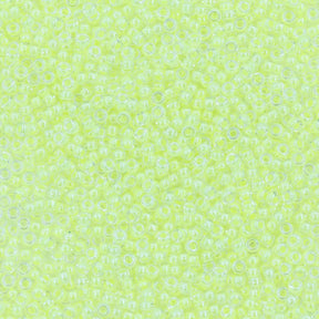 11SM722-LMR: 11-1119R Miyuki Seed Bead 11/0 Luminous Neon Lined Limeaide - 25GM