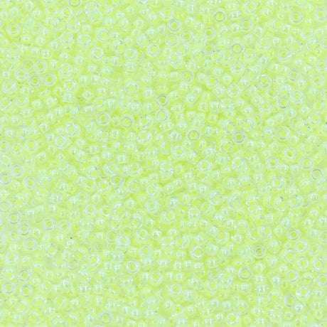 11SM722-LMR: 11-1119R Miyuki Seed Bead 11/0 Luminous Neon Lined Limeaide - 25GM