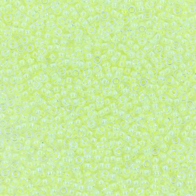 11SM722-LMR: 11-1119R Miyuki Seed Bead 11/0 Luminous Neon Lined Limeaide - 25GM