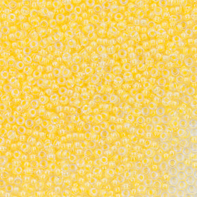 11SM731-LMR: 11-1121R Miyuki Seed Bead 11/0 Luminous Neon Lined Sun Glow - 25GM