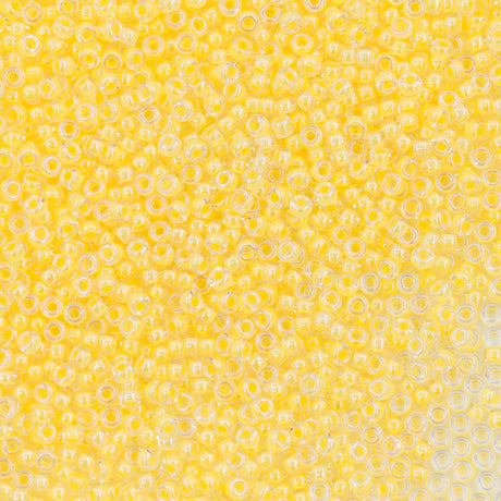 11SM731-LMR: 11-1121R Miyuki Seed Bead 11/0 Luminous Neon Lined Sun Glow - 25GM