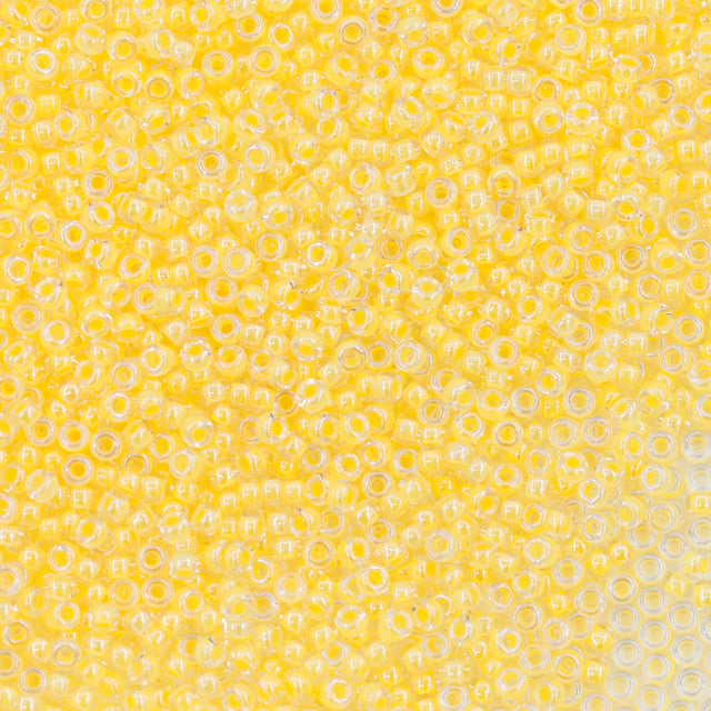 11SM731-LMR: 11-1121R Miyuki Seed Bead 11/0 Luminous Neon Lined Sun Glow - 25GM