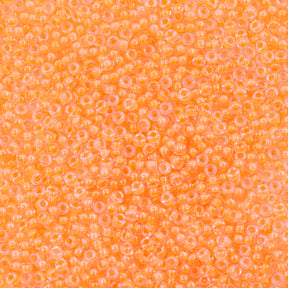 11SM732-LMR: 11-4298R Miyuki Seed Bead 11/0 Luminous Neon Lined Creamscicle - 25GM