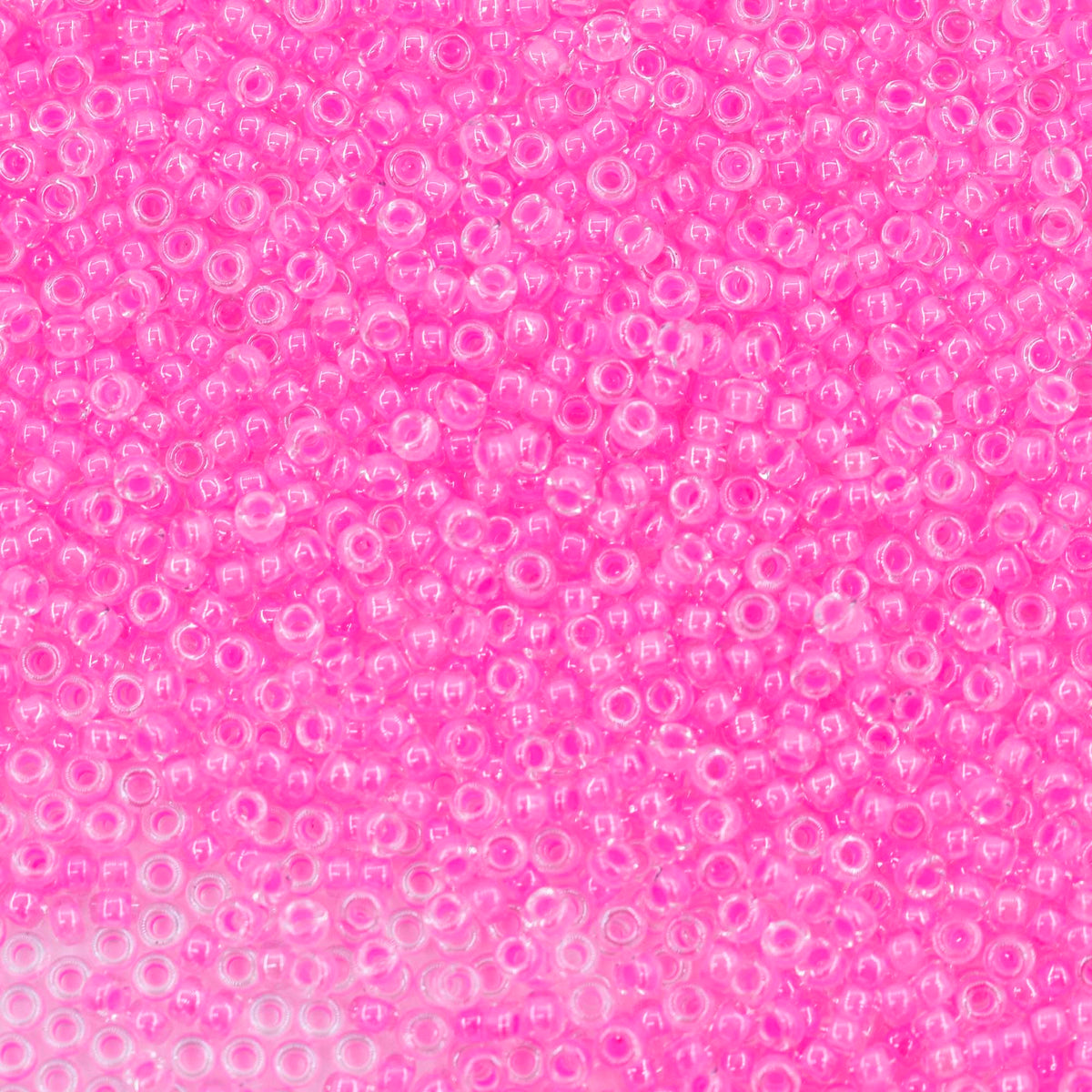 11SM791-LMR: 11-4299R Miyuki Seed Bead 11/0 Luminous Neon Lined Cotton Candy - 25GM