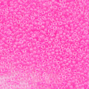 11SM791-LMR: 11-4299R Miyuki Seed Bead 11/0 Luminous Neon Lined Cotton Candy - 25GM