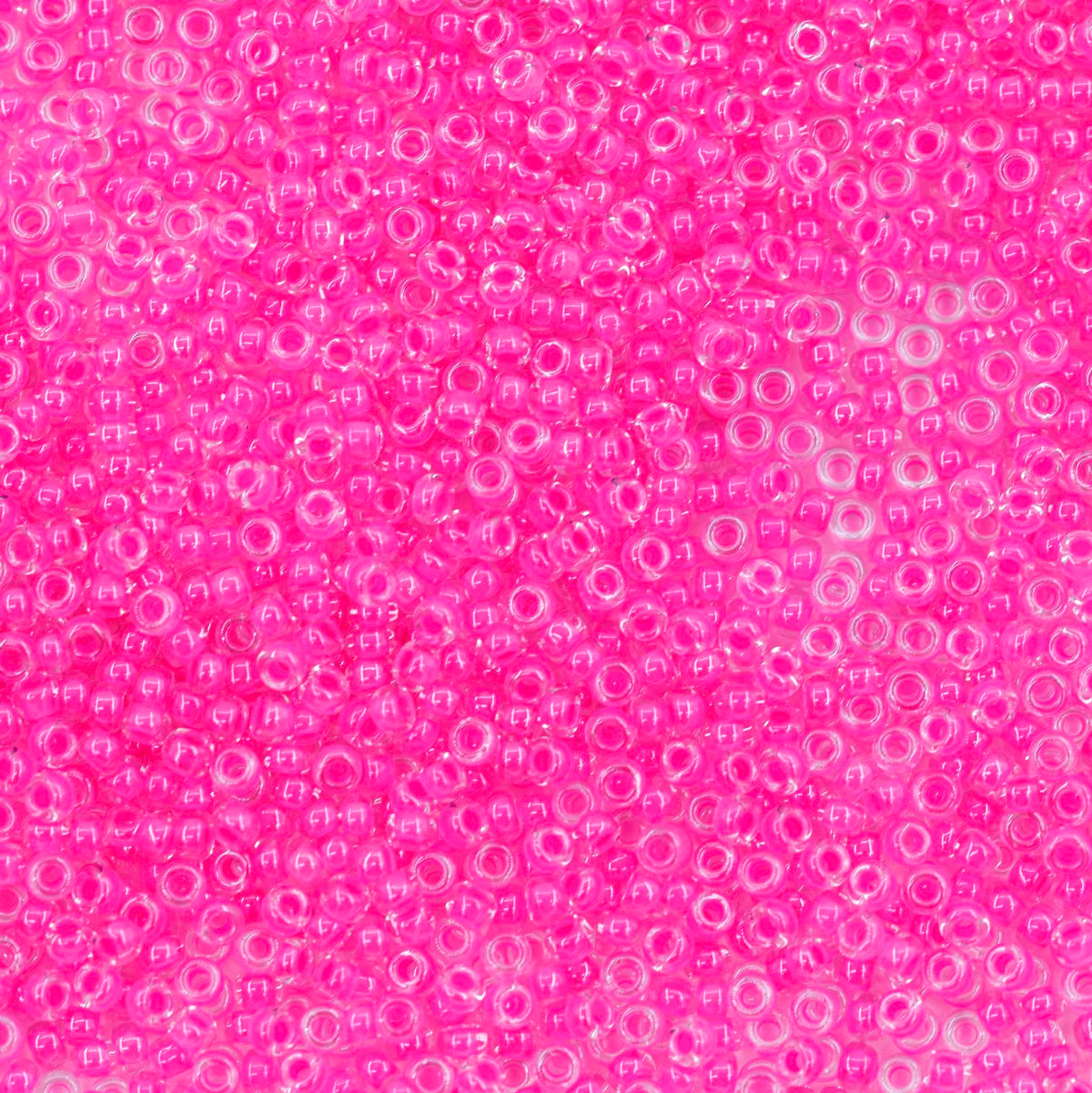 11SM795-LMR: 11-4301R Miyuki Seed Bead 11/0 Luminous Neon Lined Wild Strawberry - 25GM