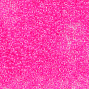 11SM795-LMR: 11-4301R Miyuki Seed Bead 11/0 Luminous Neon Lined Wild Strawberry - 25GM