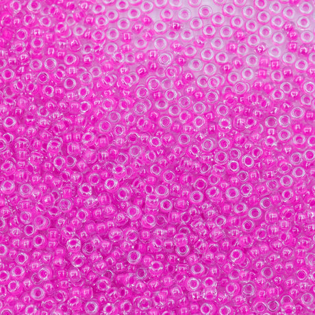 11SM796-LMR: 11-4302R Miyuki Seed Bead 11/0 Luminous Neon Lined Magenta - 25GM