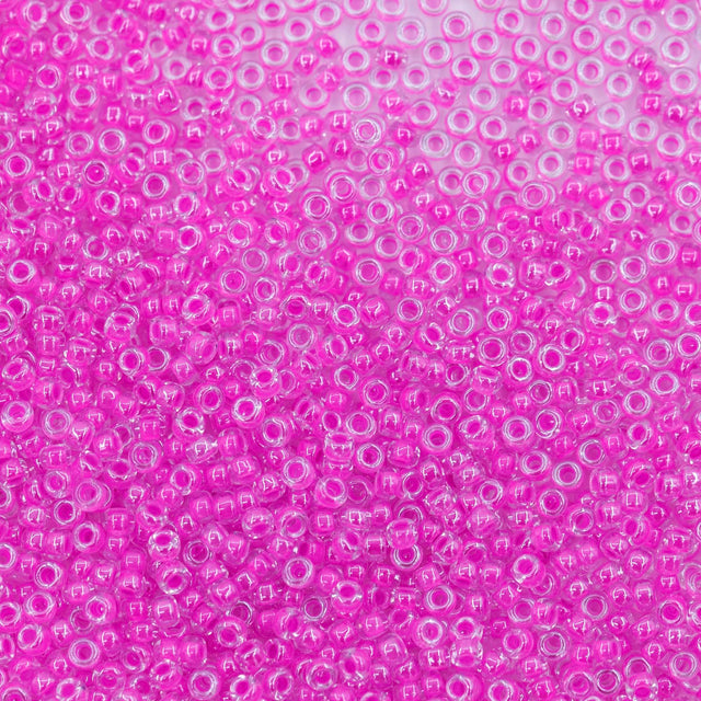 11SM796-LMR: 11-4302R Miyuki Seed Bead 11/0 Luminous Neon Lined Magenta - 25GM