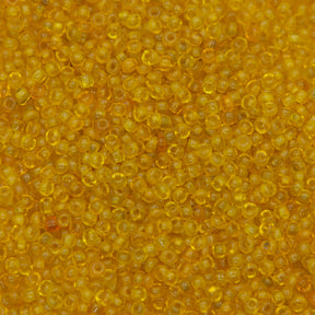 11SV100-8: Vintage Venetian Transparent Dark Gold Yellow 11/0 250 Grams