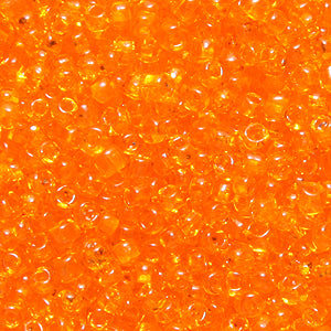 11SV232-6: Vintage Venetian Transparent Orange #6 SQ Hole 11/0 500 Grams