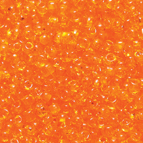 11SV232-6R: Vintage Venetian Transparent Orange #6 Square Hole 11/0 50 Gram Bag