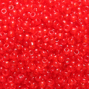 11SV236-1: Vintage Venetian Transparent Red Orange #1 11/0 500 Grams