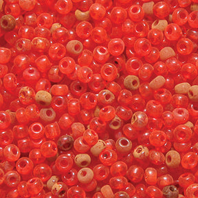 11SV236-2UR: Vintage Venetian Transparent Frosted Red Orange Mix 11/0 50 Gram Bag
