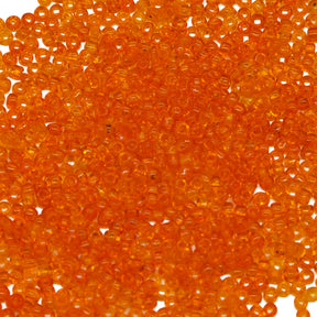 11SV236-3: Vintage Venetian Transparent Red Orange #3 SQ Hole 11/0 500 Grams