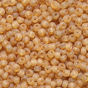 11SV253-27: Vintage Venetian Transparent Gold #27 Frosted 11/0 500 Grams