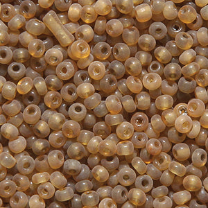 11SV253-28R: Vintage Venetian Transparent Gold #28 Frosted 11/0 50 Gram Bag