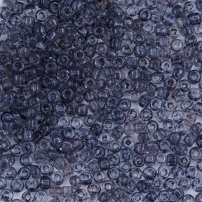 11SV305-T1SQ: Antique Venetian 11/0 Seed Bead Transparent Luster Gray #1 Square Hole - 10 Grams