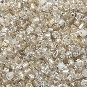 11SV412-H: Vintage Venetian S/L Clear #1 Hex 11/0 500 Grams