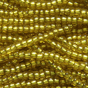 11SV426-S: Vintage Venetian S/L Green Yellow #4 11/0 500 Grams