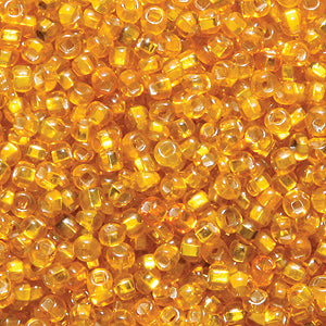 11SV432-2R: Vintage Venetian SIL-Line Yellow Orange #2 Square Hole 11/0 150 Gram Bag