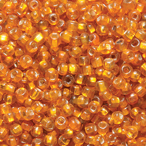 11SV434-8R: Vintage Venetian SIL-Line Orange #8 Square Hole 11/0 50 Gram Bag