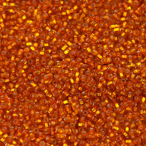 11SV435-5R: Vintage Venetian SIL-Line Orange #5 11/0 50 Gram Bag