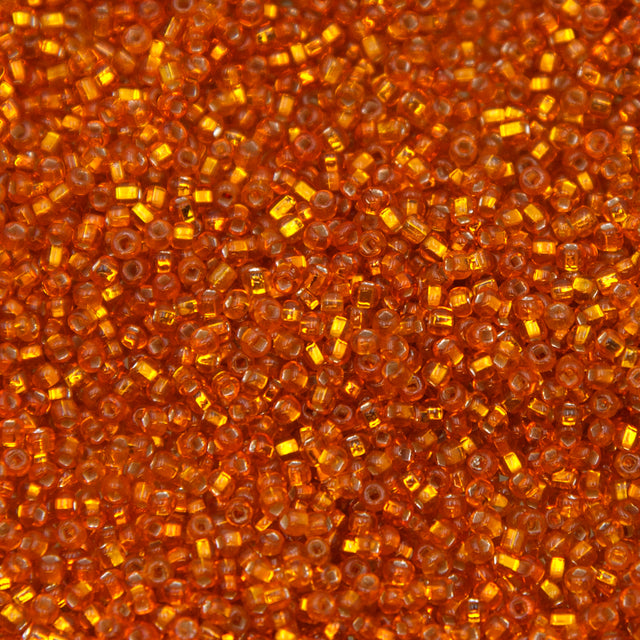 11SV435-5R: Vintage Venetian SIL-Line Orange #5 11/0 50 Gram Bag