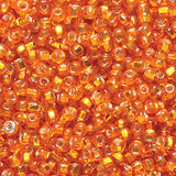 11SV435-5R: Vintage Venetian SIL-Line Orange #5 11/0 50 Gram Bag