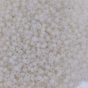 11SV8012-6: Antique Venetian 11/0 Seed Bead Greasy White #6 - 10 Grams