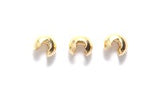 3FI169-G: Crimp Cover Nickel Free Gold 3mm 1 Gross