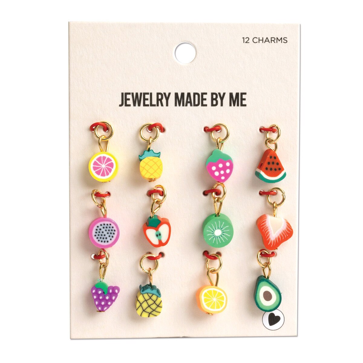 FZ525-FRUIT: Charm Set Fruity Asst. 12PPK