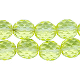 12FC222: Czech Faceted Round Jonquil 12mm 120 Pieces