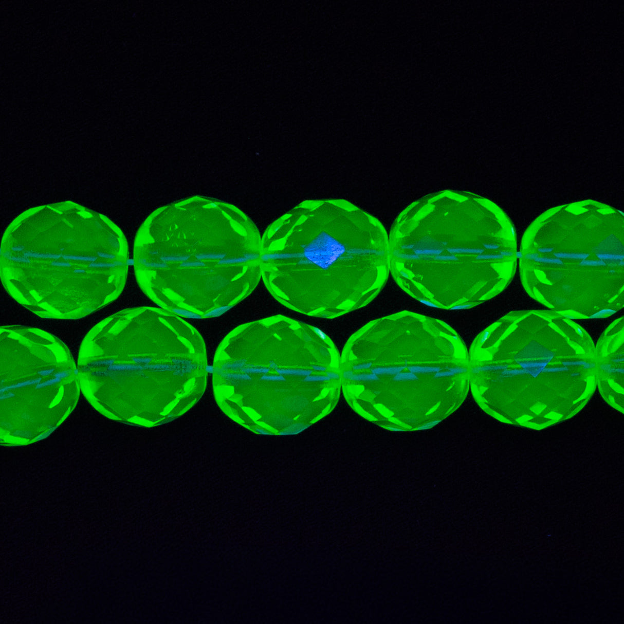 12FC222: Czech Faceted Round Jonquil 12mm 120 Pieces