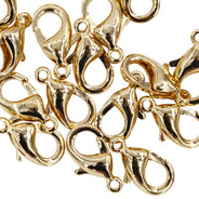12FI141-G: Lobster Clasp Gold Finish 6.5x12mm 25PC