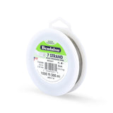 12FI298-1000: Beadalon Silver .012 7-strand 1000 Feet Spool