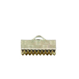 12FI82-GP: Clamp End W/Loop 13mm Gold Plt - 12PC