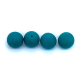 12RD686-NL: CZ Round DK Green Neon Matte Loose 12mm 30PC