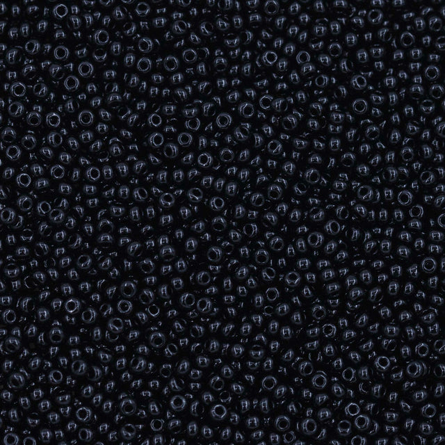 12SB109-L: CZ Seed Bead Black 12/0 Loose