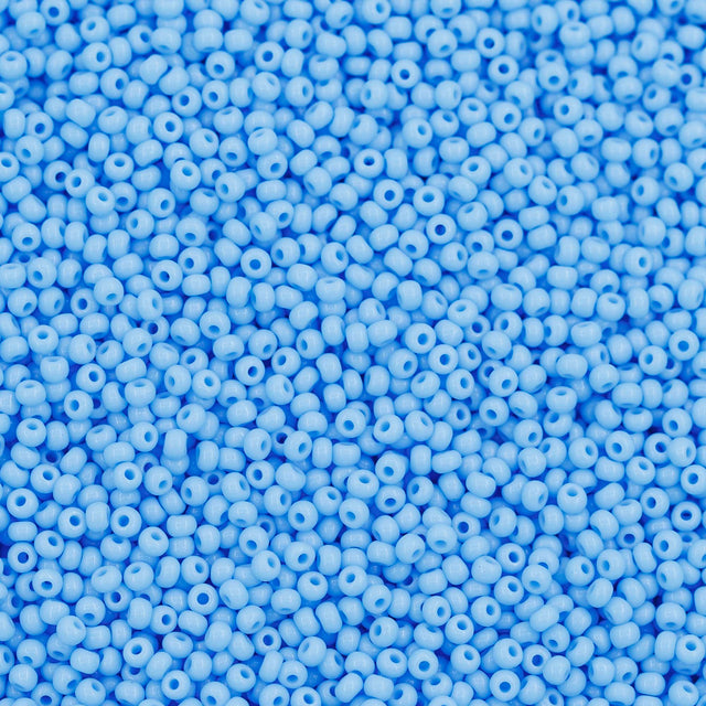 12SB162-L: CZ Seed Bead Light Turquoise Blue 12/0 Loose